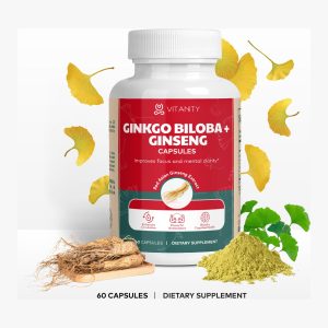 Ginkgo Biloba & Ginseng - Herbal Wellness & Brain Support